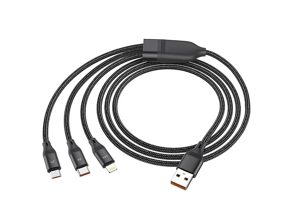 Hoco 3‑in‑1 USB Cable (U104)