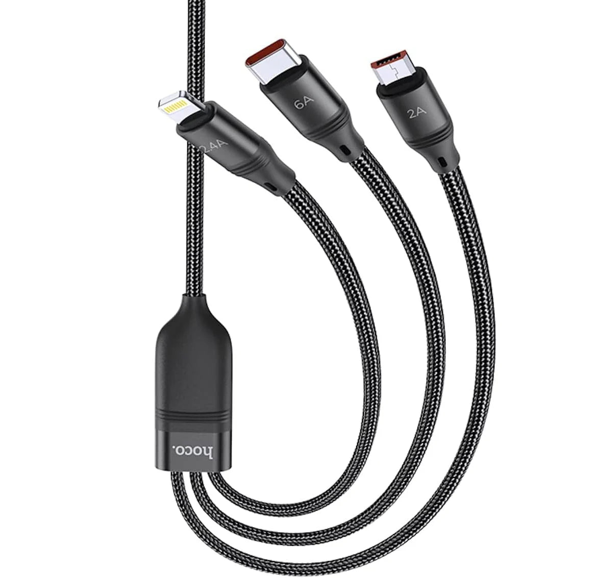 Hoco 3‑in‑1 USB Cable (U104)