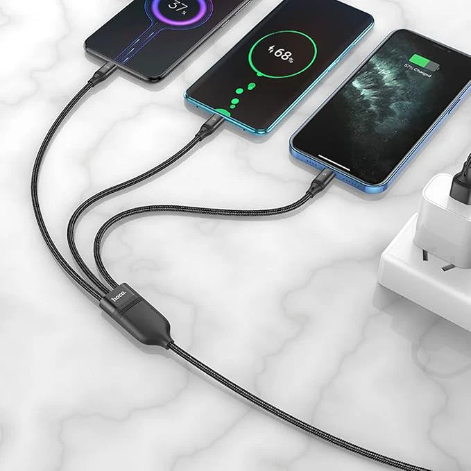 Hoco 3‑in‑1 USB Cable (U104)